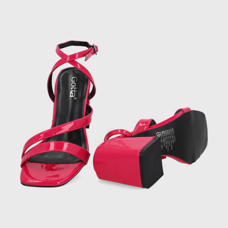 Sandalia Taco Fucsia Mujer 35132 Gotta-6