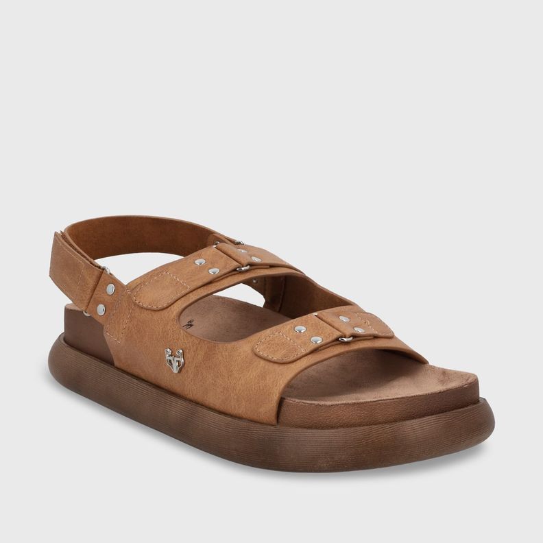 Sandalia Plano Beige Mujer 53701 Gotta-1