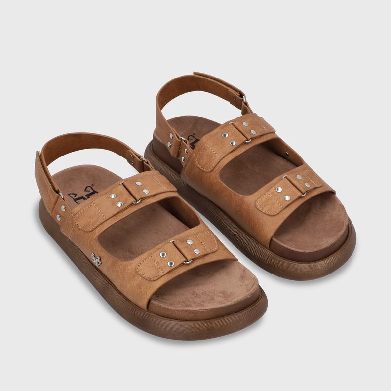 Sandalia Plano Beige Mujer 53701 Gotta-4