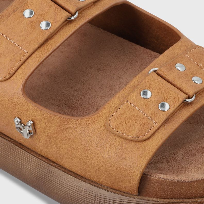 Sandalia Plano Beige Mujer 53701 Gotta-5