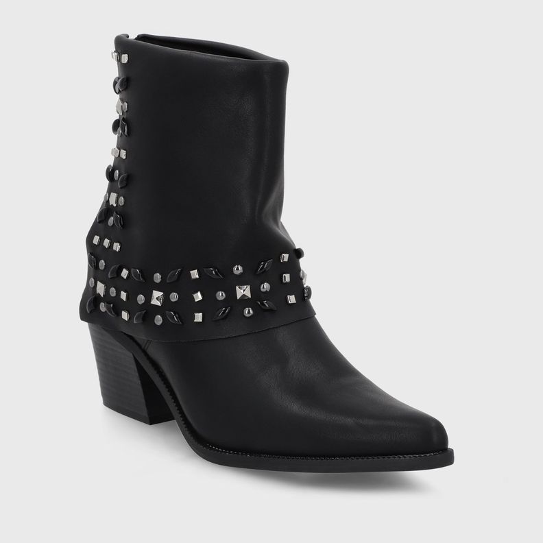 Botin Taco Negro Mujer 33768 Gotta-1
