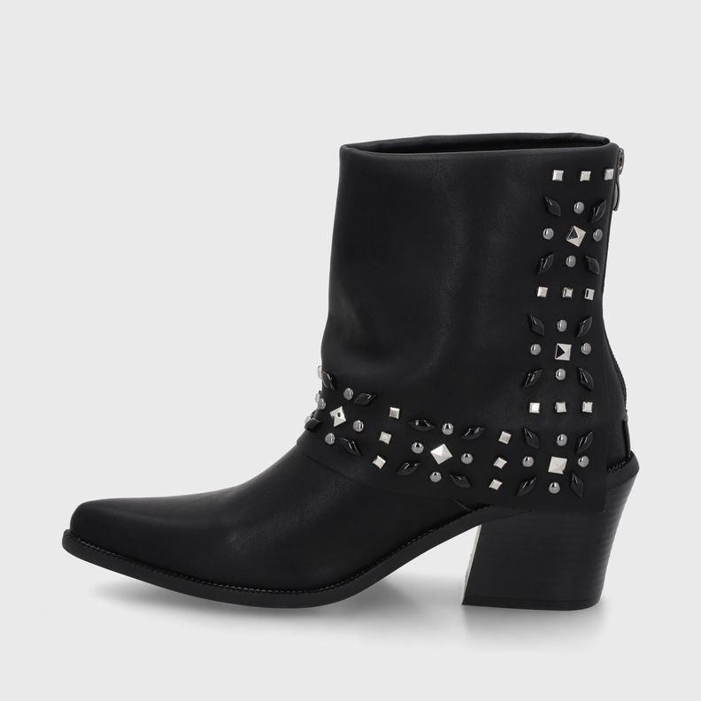 Botin Taco Negro Mujer 33768 Gotta-3