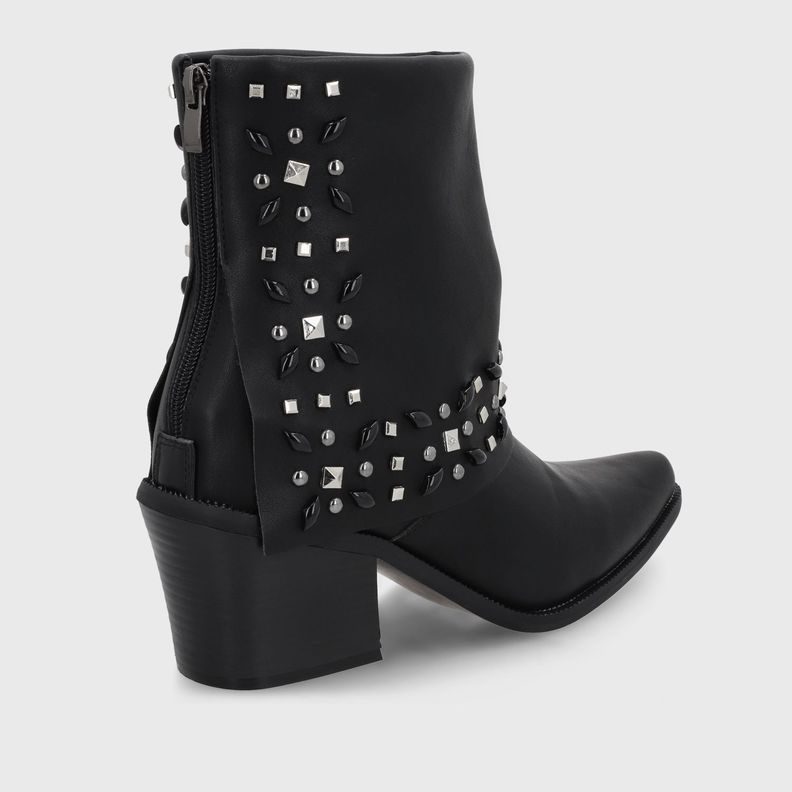 Botin Taco Negro Mujer 33768 Gotta-4