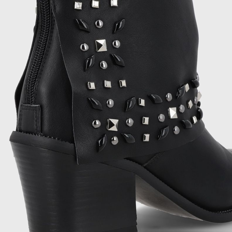 Botin Taco Negro Mujer 33768 Gotta-5