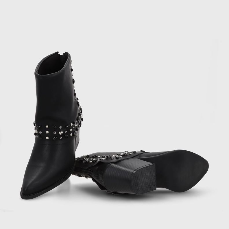 Botin Taco Negro Mujer 33768 Gotta-6
