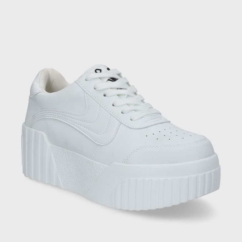 Zapatilla Blanca Cuero Mujer 13142 Gotta-1