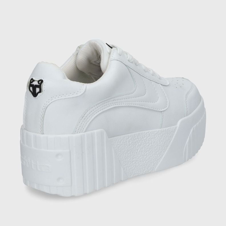 Zapatilla Blanca Cuero Mujer 13142 Gotta-4
