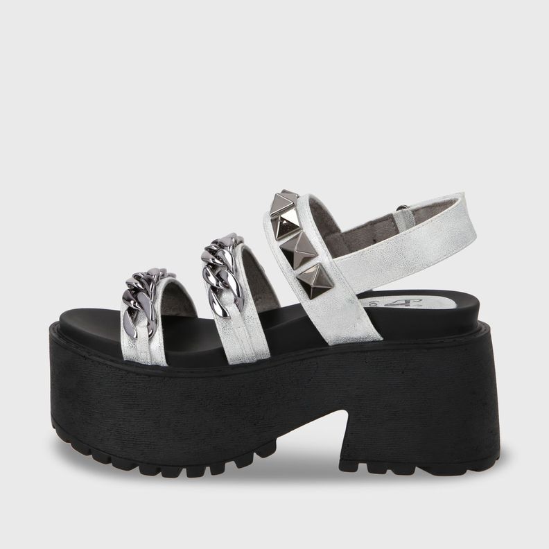 Sandalia Plataforma Plateado Mujer 15675 Gotta-1