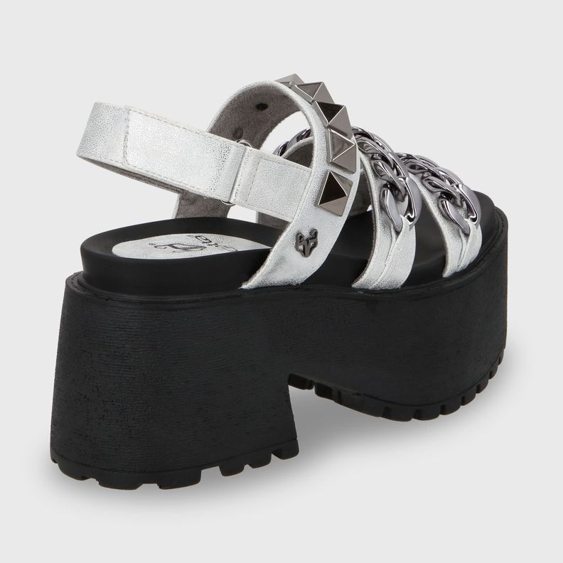 Sandalia Plataforma Plateado Mujer 15675 Gotta-2