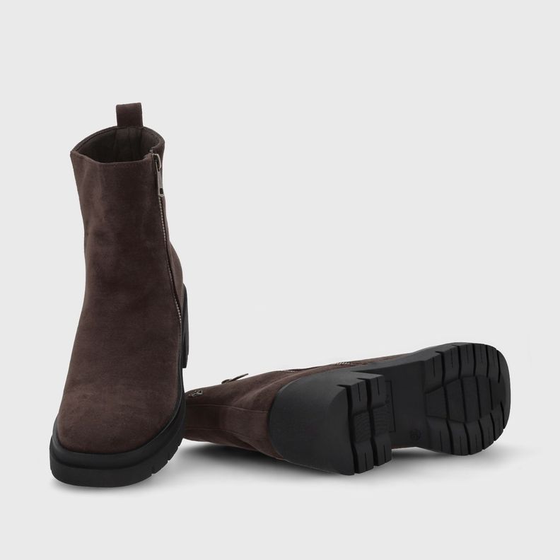 Botin Taco Café Mujer 46203 Gotta-6
