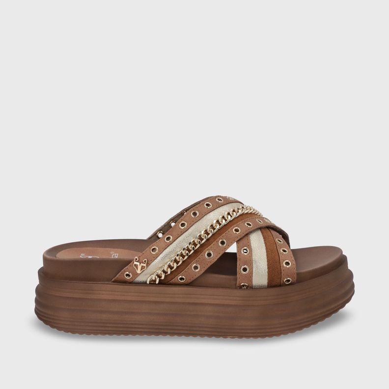 Sandalia Plataforma Beige Mujer 1571B Gotta-0