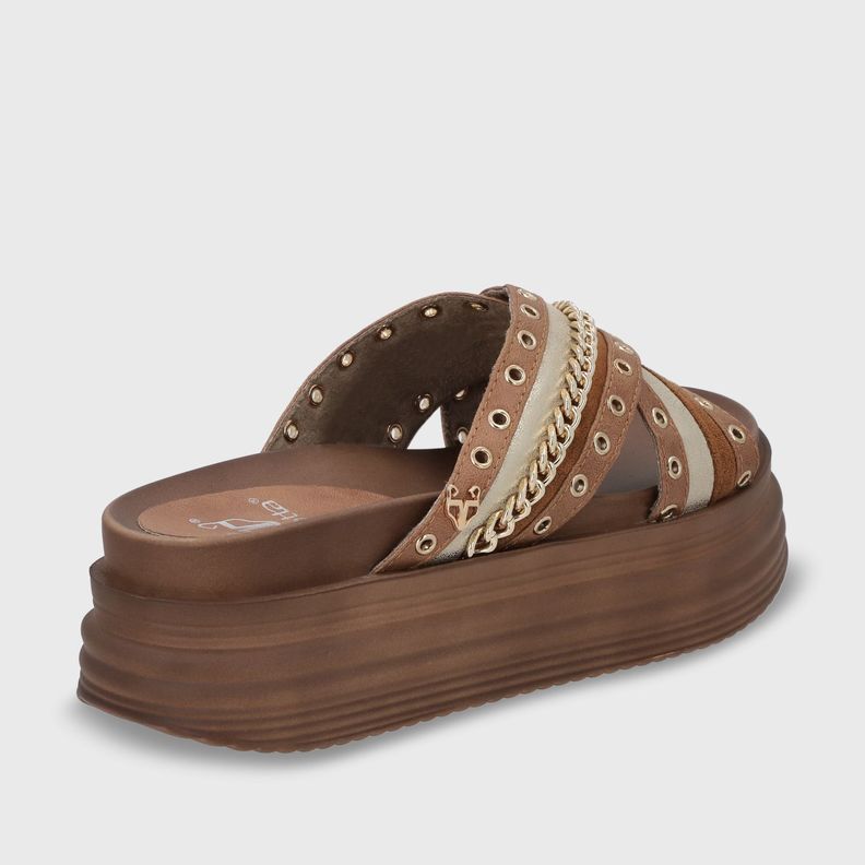 Sandalia Plataforma Beige Mujer 1571B Gotta-5