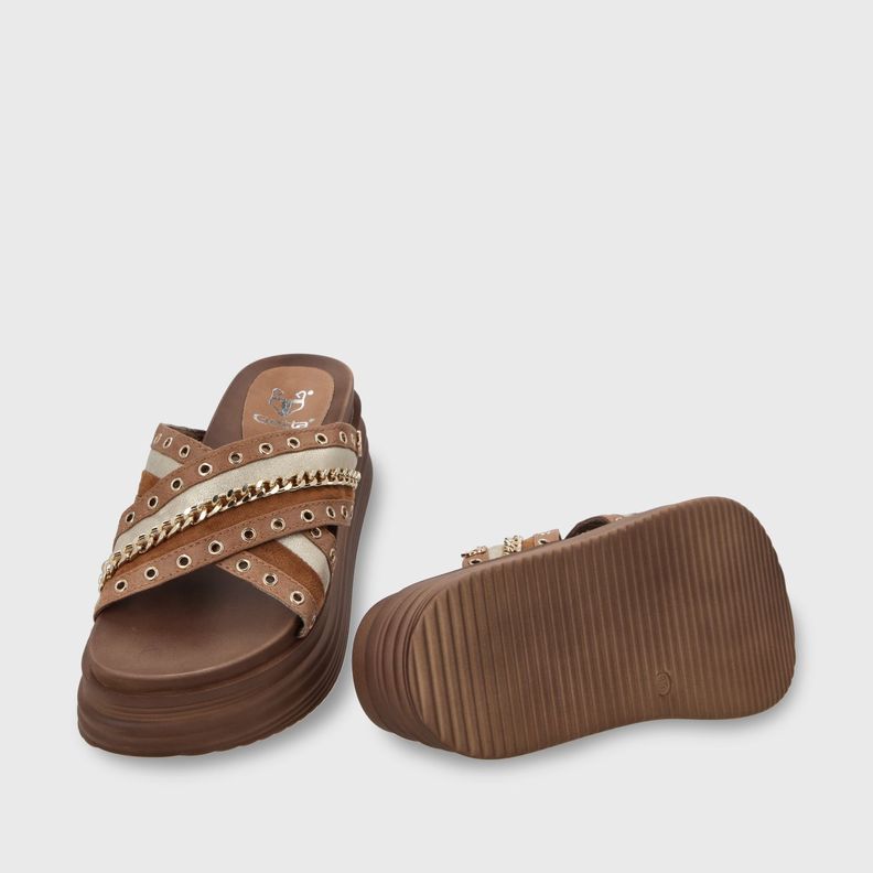 Sandalia Plataforma Beige Mujer 1571B Gotta-7