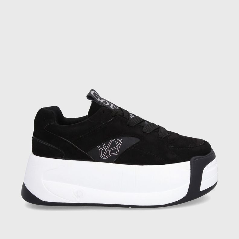 Zapatilla Plataforma Negra Mujer C7325 Gotta-0