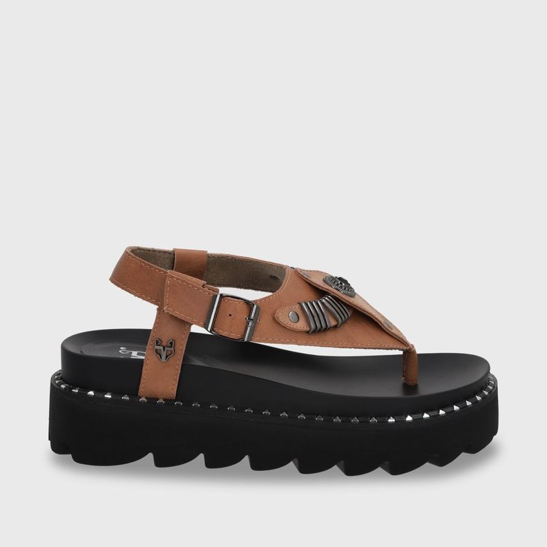 Sandalia Plataforma Café Mujer 1576F Gotta-0