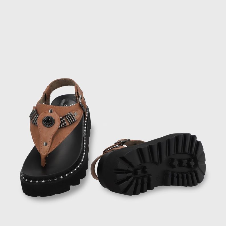Sandalia Plataforma Café Mujer 1576F Gotta-6