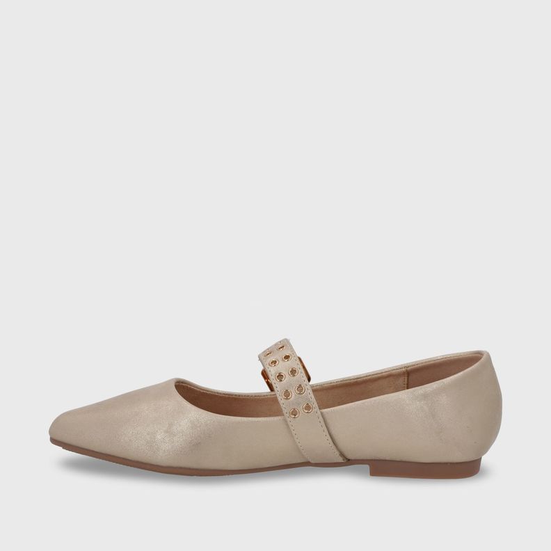 Ballerina Plano Oro Mujer 54011 Gotta-3