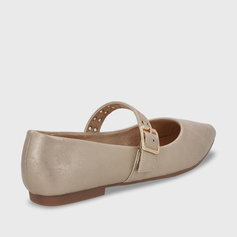 Ballerina Plano Oro Mujer 54011 Gotta-4
