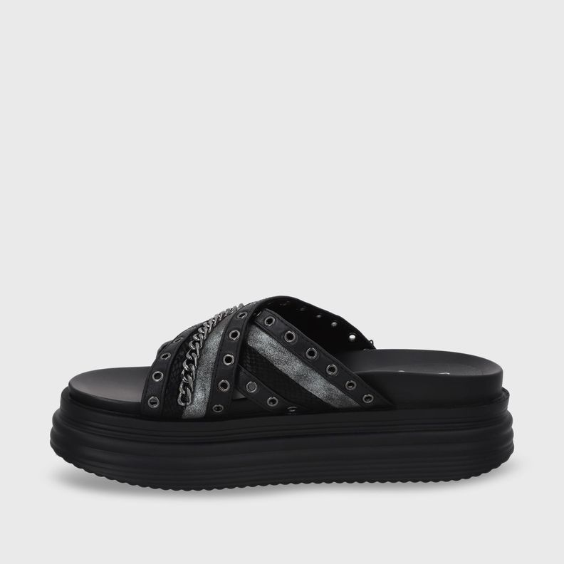 Sandalia Plataforma Negro Mujer 1571B Gotta-3