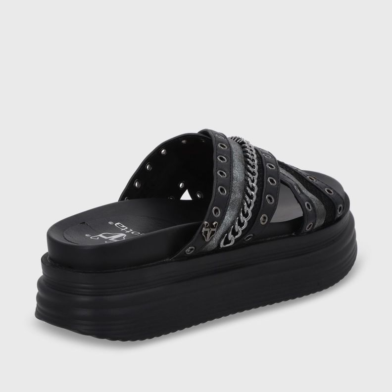Sandalia Plataforma Negro Mujer 1571B Gotta-4