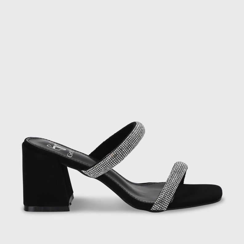 Sandalia Taco Negra Mujer 35133 Gotta-0