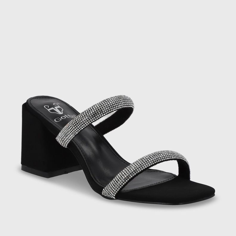 Sandalia Taco Negra Mujer 35133 Gotta-1
