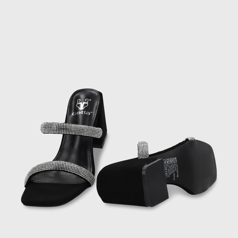 Sandalia Taco Negra Mujer 35133 Gotta-6
