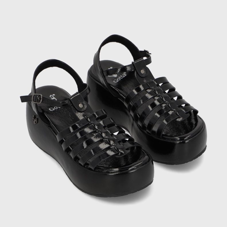 Sandalia Negra Mujer 45821 Gotta-2