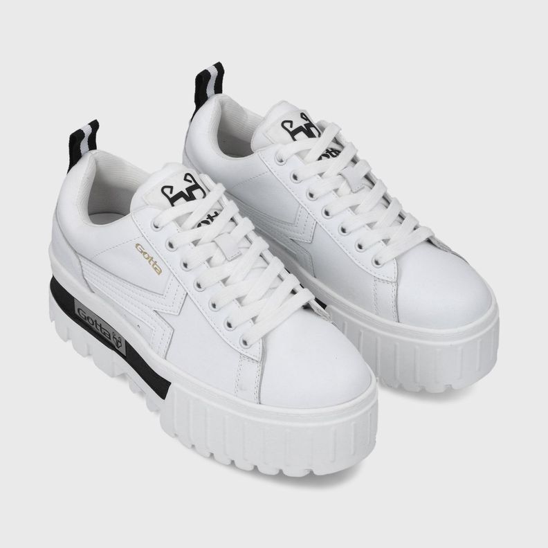 Zapatilla Plataforma Blanca  Mujer 23243 Gotta-2
