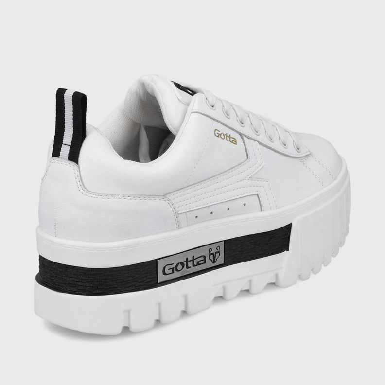 Zapatilla Plataforma Blanca  Mujer 23243 Gotta-4