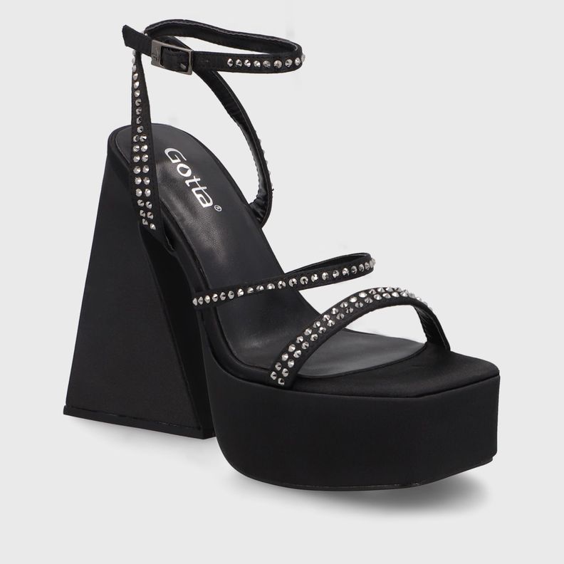 Sandalia Negra Mujer 45931 Gotta-1
