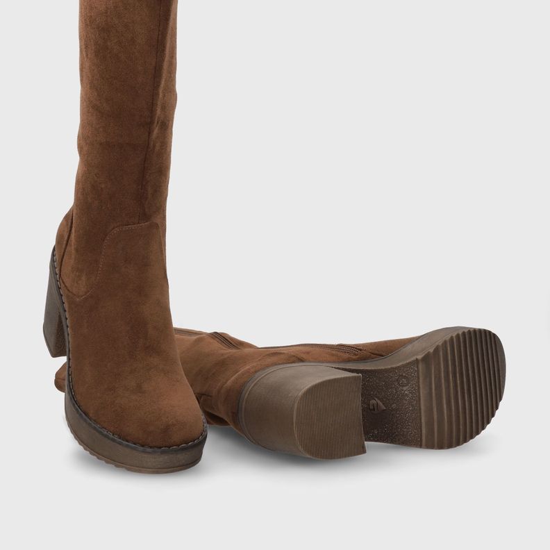 Bota Taco Café Mujer 13501 Gotta-6