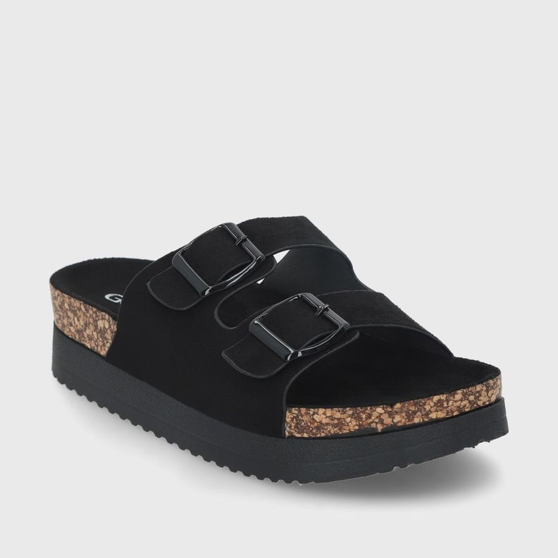 Sandalia Negra Mujer 12062 Gotta-1