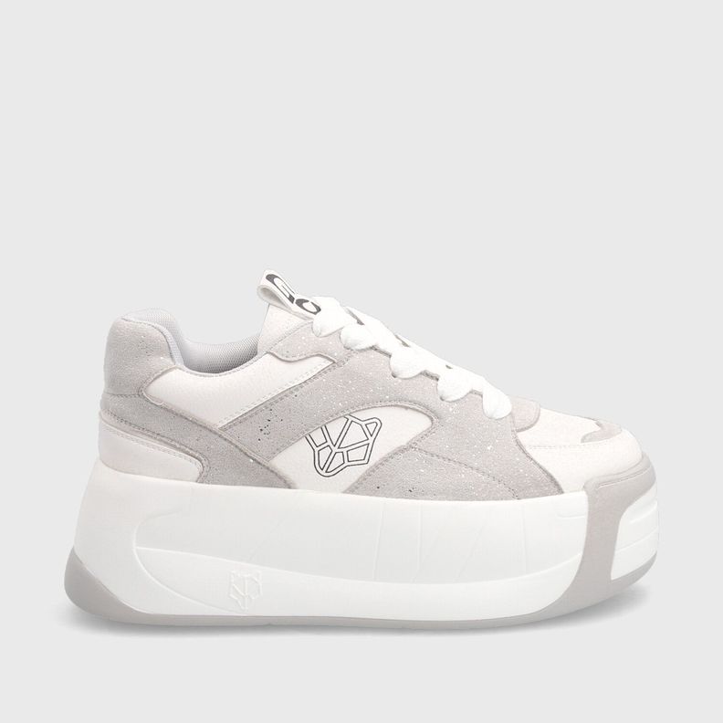 Zapatilla Plataforma Gris Mujer C7325 Gotta-0
