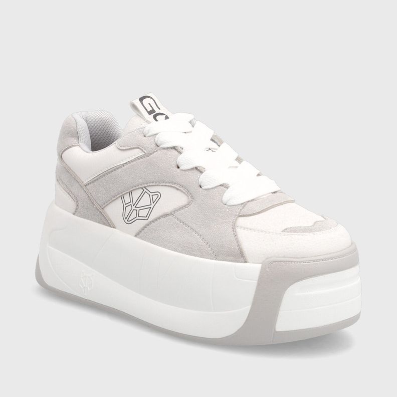 Zapatilla Plataforma Gris Mujer C7325 Gotta-1
