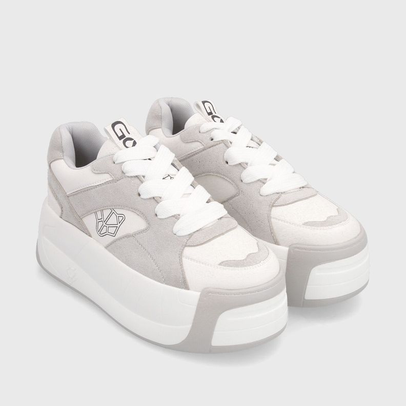 Zapatilla Plataforma Gris Mujer C7325 Gotta-2