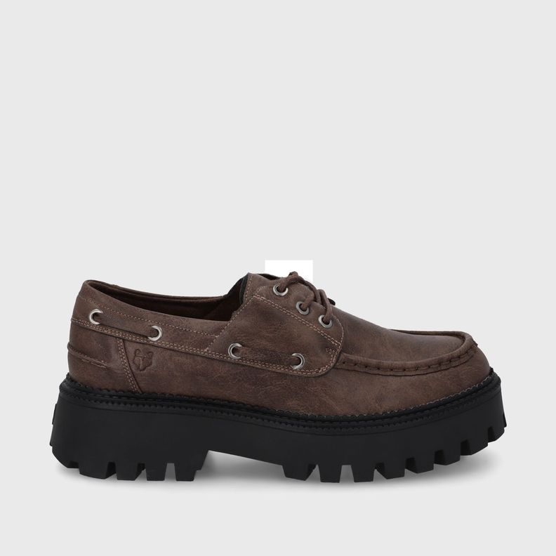Zapato Plataforma Café Mujer 46302 Gotta-2
