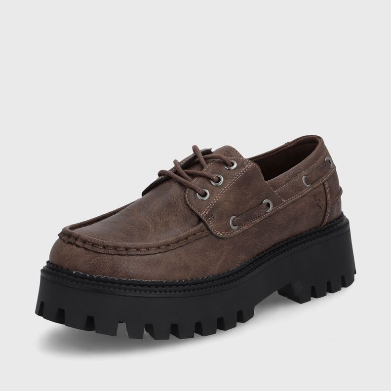Zapato Plataforma Café Mujer 46302 Gotta-4