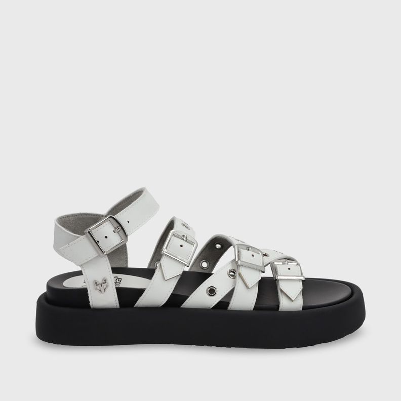 Sandalia Plana Blanca Mujer 55950 Gotta-0