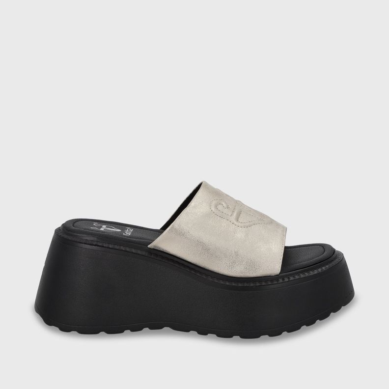Sandalia Plataforma Oro Mujer 53720 Gotta-0