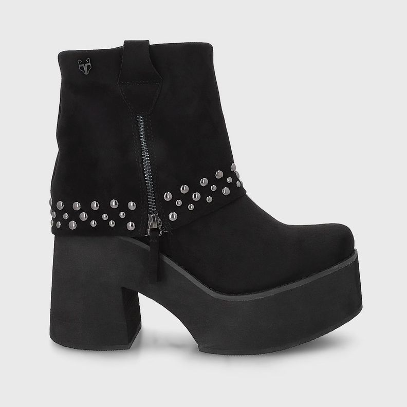 Botin Plataforma Negro Mujer 15045 Gotta-0