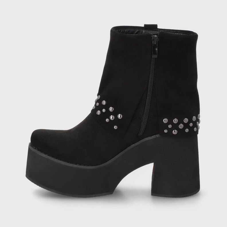 Botin Plataforma Negro Mujer 15045 Gotta-3