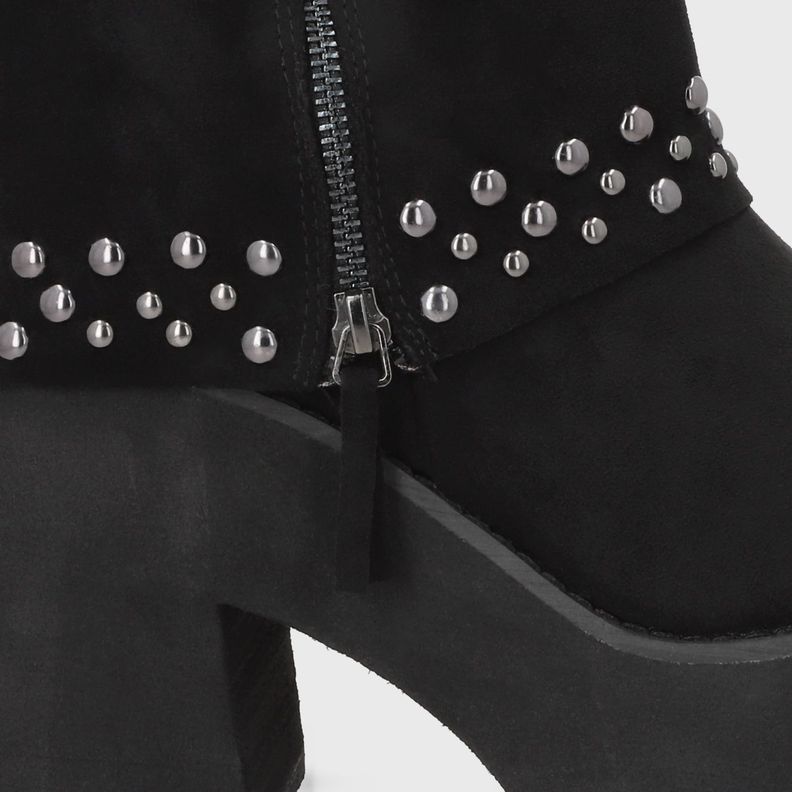 Botin Plataforma Negro Mujer 15045 Gotta-5