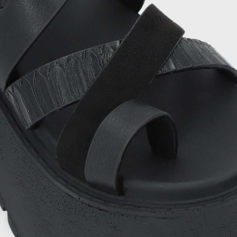 Sandalia Negra Mujer 1567A Gotta-6