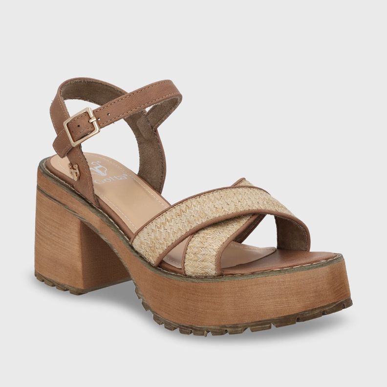 Sandalia Plataforma Beige Mujer 25796 Gotta-1