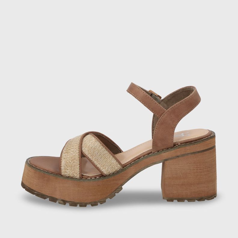 Sandalia Plataforma Beige Mujer 25796 Gotta-3