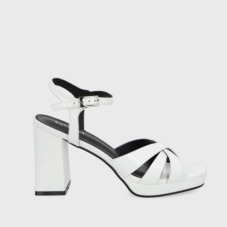 Sandalia Taco Blanca  Mujer 45902 Gotta-0
