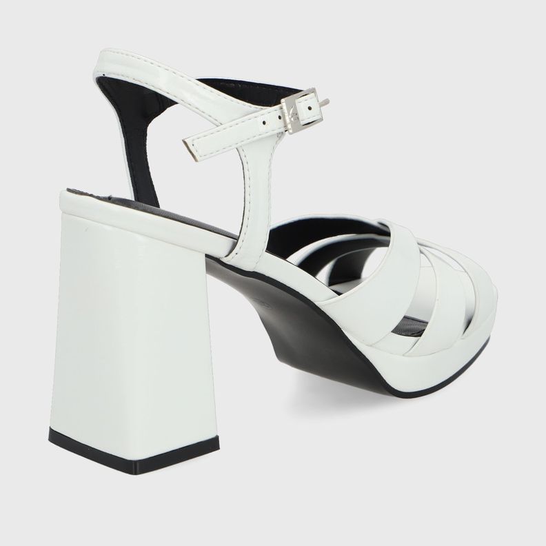 Sandalia Taco Blanca  Mujer 45902 Gotta-4