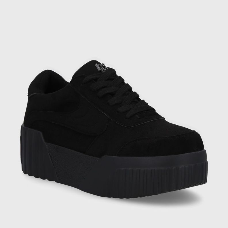Zapatilla Negra Mujer 13142 Gotta-1