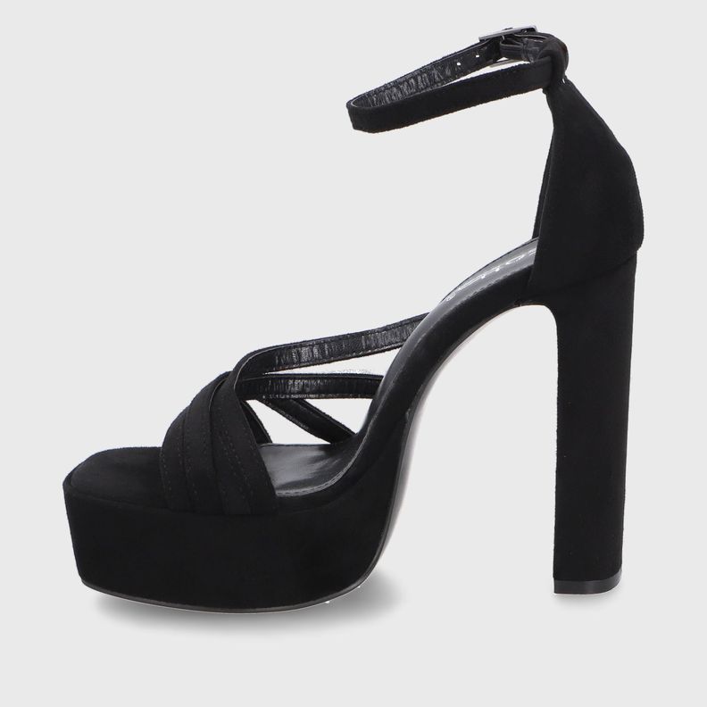 Sandalia Taco Negra  Mujer 35102 Gotta-3